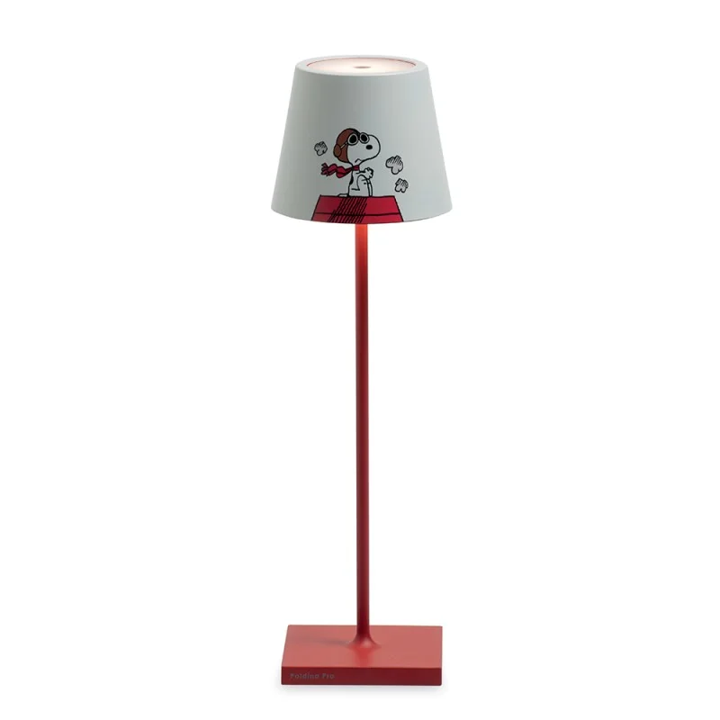 Zafferano POLDINA PRO x PEANUTS Limited Edition 20° Anniversario Lampada LED a Batteria Ricaricabile