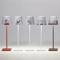 Zafferano POLDINA PRO x PEANUTS Limited Edition 20° Anniversario Lampada LED a Batteria Ricaricabile