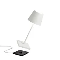 Zafferano POLDINA MINI PRO LED Lampada da Tavolo A Batteria USB Con Base Ricaricabile Per Esterno