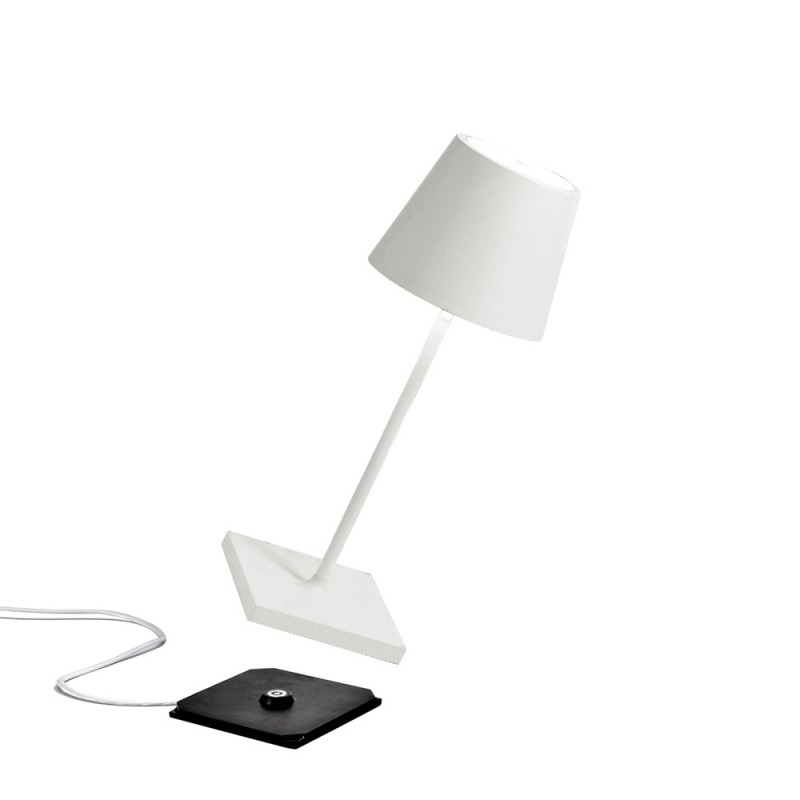 Zafferano POLDINA MINI PRO LED Table Battery Lamp USB Rechargeable Base For Outdoor