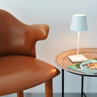 Zafferano POLDINA MINI PRO LED Lampada da Tavolo A Batteria USB Con Base Ricaricabile Per Esterno