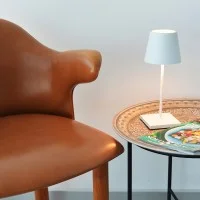 Zafferano POLDINA MINI PRO LED Lampada da Tavolo A Batteria USB Con Base Ricaricabile Per Esterno