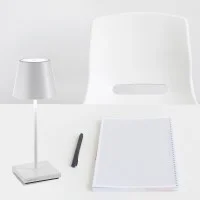 Zafferano POLDINA MINI PRO LED Lampada da Tavolo A Batteria USB Con Base Ricaricabile Per Esterno