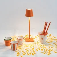 Zafferano POLDINA MICRO PRO LED Lampada a Batteria USB Ricaricabile IP65