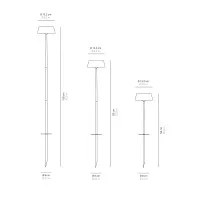Ai Lati Sister Light Garden Lampada Da Terra LED Ricaricabile Per Uso Esterno