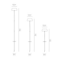 Ai Lati Sister Light LED Garden Ground lamp Rechargeable For Outdoor Use