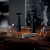 Zafferano DAMA Pro Lampada da Tavolo LED USB Batteria Con Base Ricaricabile Per Esterno