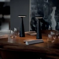 Zafferano DAMA Pro LED Battery Table Lamp with Base Rechargeable For Outdoor