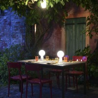 Zafferano Olimpia PRO LED Table Lamp in Glass With Rechargeable Battery