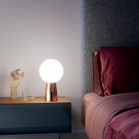 Zafferano Olimpia PRO Lampada LED in Vetro da Tavolo a Batteria Ricaricabile