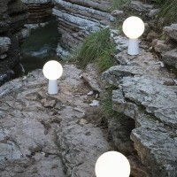 Zafferano Olimpia PRO Lampada LED in Vetro da Tavolo a Batteria Ricaricabile
