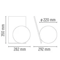 Flos Extra T LED Lampada da Tavolo Bronzo By Michael