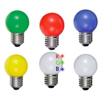 Duralamp Mini LED Lamps E27 0.5W Ping Ball Colorful Multicolor RGB