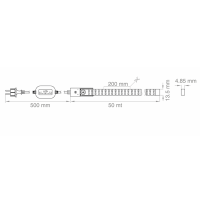 Lampo Strip LED 230V Striscia 50 Metri 13W/mt Bobina Flessibili Alta luminosità