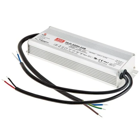Meanwell Alimentatore HLG-320H-24B 320W 24V 13.34A IP67 Dimmerabile