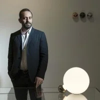 Flos Copycat LED Table Lamp Gold 24K Michael Anastassiades 2015