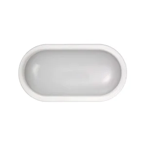 FAI Mini Plafoniera LED 12W Ovale Lampada Soffitto o Parete Bianca IP65 Per Esterno