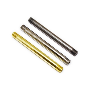 Tige 10cm con doppio filetto in metallo M10X1 10mm accessorio per portalampada rosoni cavi