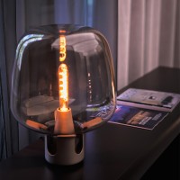 Lodes FLAR Table and Floor Dimmable Lamp in Glass By Patrick Norguet