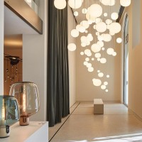 Lodes FLAR Table and Floor Dimmable Lamp in Glass By Patrick Norguet