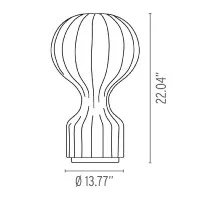 Flos Gatto Table Lamp white by Achille and Pier Giacomo