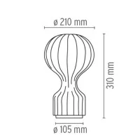 Flos Gatto Piccolo Table Lamp white by Achille and Pier Giacomo