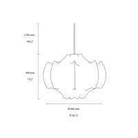 Flos Viscontea Cocoon Lampada a Sospensione by Castiglioni