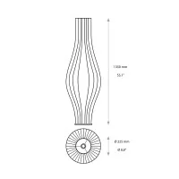 ACB Mirta LED Floor Lamp with Rounded Shape for Indoor