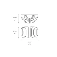 ACB Mirta Lampada LED da Parete con Forma Bombata per Interno