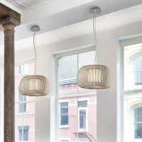 ACB Mirta Lampada LED a Sospensione con Forma Bombata da Interno