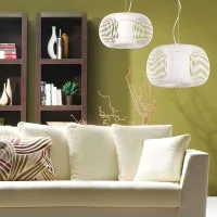 ACB Mirta Lampada LED a Sospensione con Forma Bombata da Interno