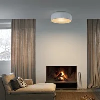 Flos Smithfield Ceiling Pro Lamp in Aluminum By Morrison