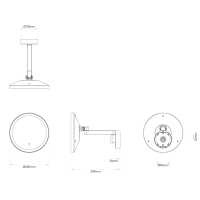 Astro Lighting Nagoya Specchio tondo Ingrandimento x5 Lampada da Parete Per Bagno