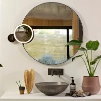 Astro Lighting Nagoya Round Magnifying Mirror x5 Bathroom Wall Lamp