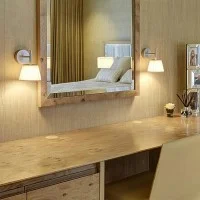Flos Romeo Babe Soft Wall Lamp Fabric Shade by Philippe Starck