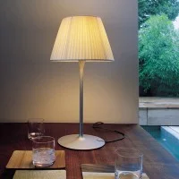 Flos Romeo Soft T1 Table Lamp in Fabric by Philippe Starck