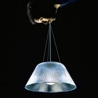 Flos Romeo Moon S2 Glass Suspension Lamp By Philippe Starck