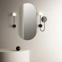 Astro Lighting Orb applique sferica da parete con Specchio tondo