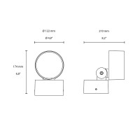 Flos Kirk 3 LED Spotlight with Adjustable Beam for Outdoor IP65