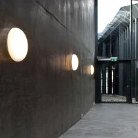 Louis Poulsen Silverback round led wall lamp by KiBisi Design