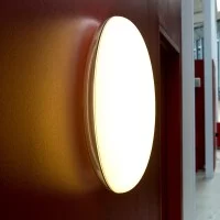 Louis Poulsen Silverback round led wall lamp by KiBisi Design