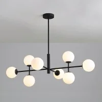 ACB Doris Chandelier with white spheres for LEDs Indoor Diffused Light