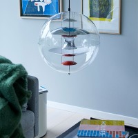 Verpan VP Globe Spherical Suspension Lamp By Verner Panton