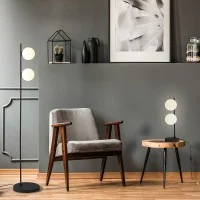 ACB Doris Lampada da tavolo con sfere bianche per LED a Luce Diffusa