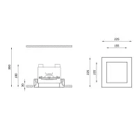 Buzzi & Buzzi Black Box Adjustable Recessed downlight For LED AR111