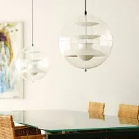 Verpan Panto Spherical Suspension Lamp By Verner Panton