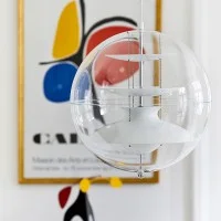 Verpan Panto Spherical Suspension Lamp By Verner Panton