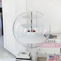 Verpan Panto Spherical Suspension Lamp By Verner Panton