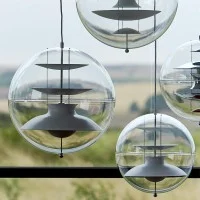 Verpan Panto Spherical Suspension Lamp By Verner Panton