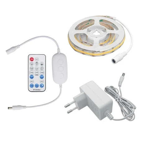 Strip 1 Meter LED COB 12W 12V Dimmable IP65 with Remote Control